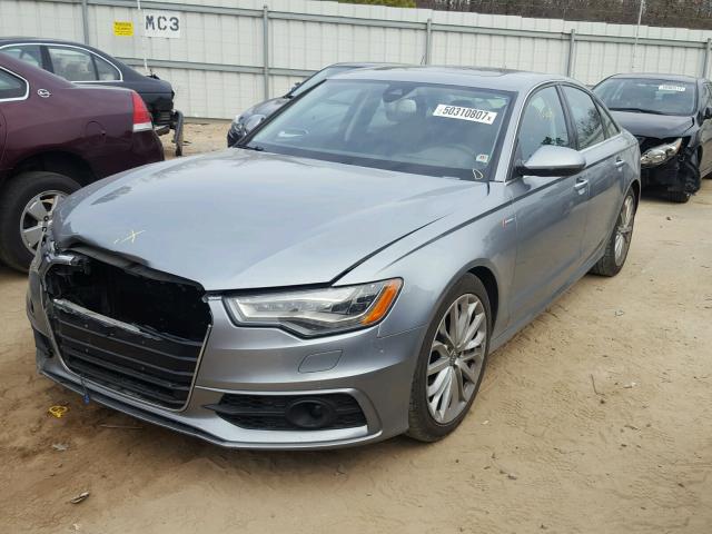 WAUJGAFC4DN065933 - 2013 AUDI A6 PRESTIG GRAY photo 2