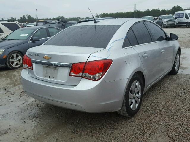 1G1PD5SH6C7365239 - 2012 CHEVROLET CRUZE LS SILVER photo 4