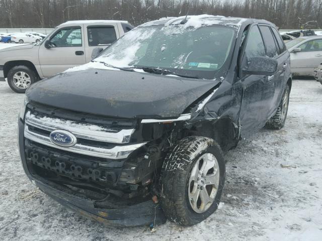 2FMDK4JC6BBA76251 - 2011 FORD EDGE SEL BLACK photo 2