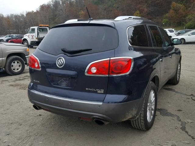 5GAKVBED4BJ310653 - 2011 BUICK ENCLAVE CX BLUE photo 4