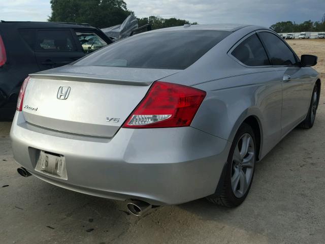 1HGCS2B80BA003985 - 2011 HONDA ACCORD EXL SILVER photo 4