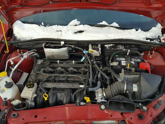1FAHP3FN5AW288248 - 2010 FORD FOCUS SE RED photo 7