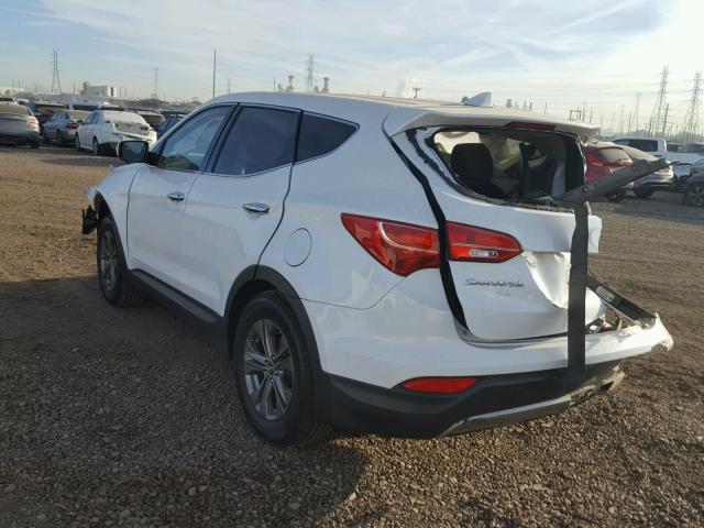 5XYZTDLB3DG042228 - 2013 HYUNDAI SANTA FE S WHITE photo 3