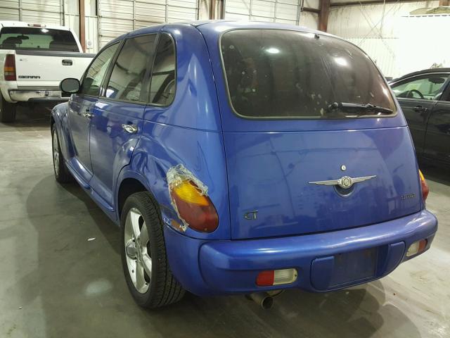 3C4FY78G13T518493 - 2003 CHRYSLER PT CRUISER BLUE photo 3