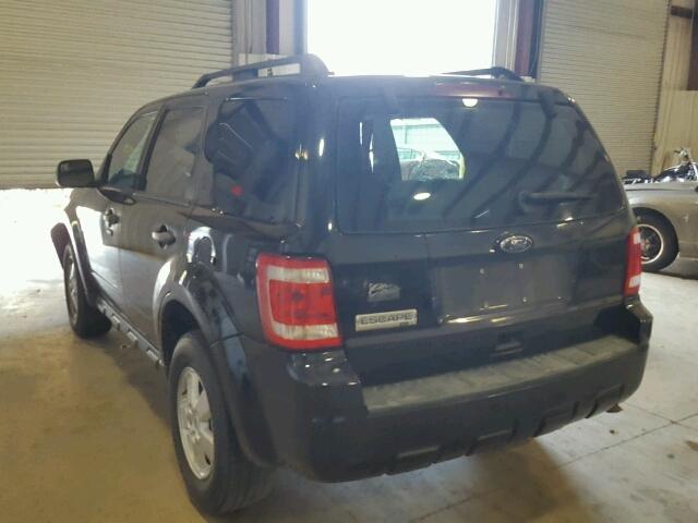 1FMCU0D70AKA30075 - 2010 FORD ESCAPE XLT BLACK photo 3