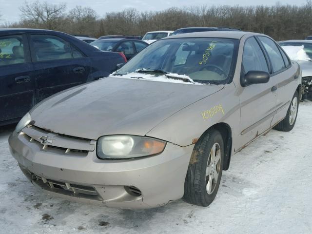 1G1JF54F237248558 - 2003 CHEVROLET CAVALIER L TAN photo 2