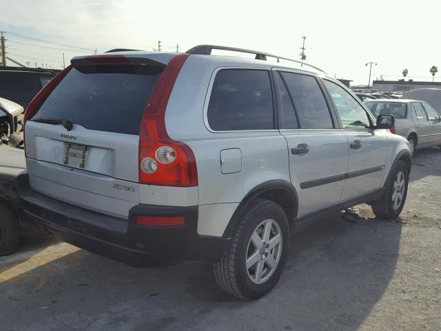 YV1CY59H641045384 - 2004 VOLVO XC90 SILVER photo 4