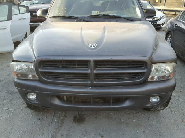 1B4HS28N31F612455 - 2001 DODGE DURANGO GRAY photo 7