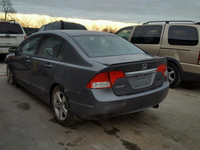 19XFA16649E013699 - 2009 HONDA CIVIC GRAY photo 3