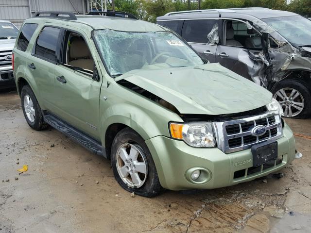 1FMCU03128KC06342 - 2008 FORD ESCAPE XLT GREEN photo 1