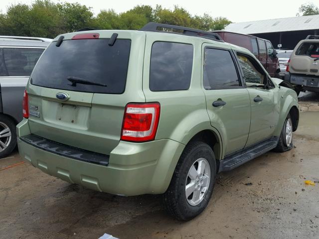 1FMCU03128KC06342 - 2008 FORD ESCAPE XLT GREEN photo 4