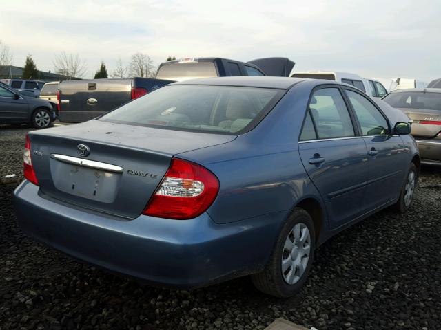 JTDBE32K530157229 - 2003 TOYOTA CAMRY LE BLUE photo 4