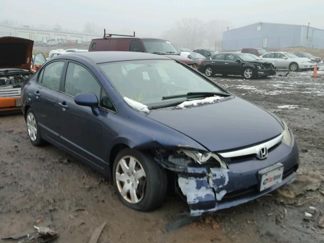 2HGFA16516H523520 - 2006 HONDA CIVIC LX BLUE photo 1