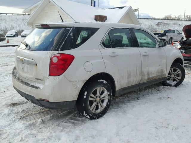 2CNALBEC0B6249317 - 2011 CHEVROLET EQUINOX LS WHITE photo 4