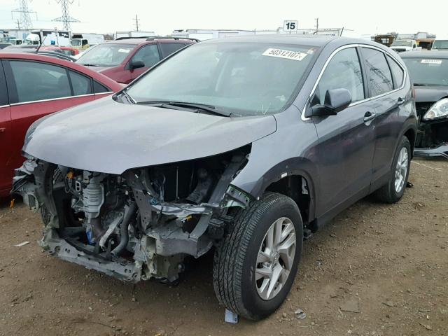 2HKRM4H5XFH688006 - 2015 HONDA CR-V EX GRAY photo 2