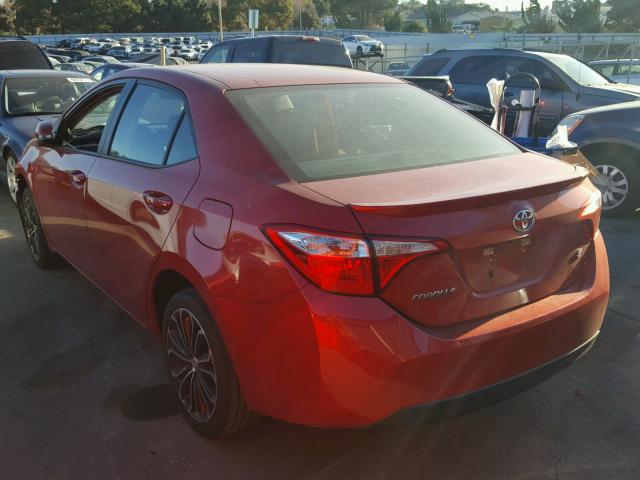 5YFBURHE3GP401141 - 2016 TOYOTA COROLLA L RED photo 3