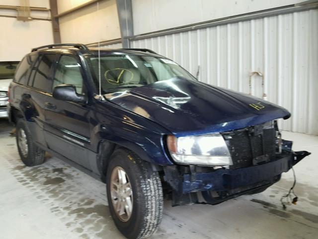 1J4GX48S24C385891 - 2004 JEEP GRAND CHER BLUE photo 1