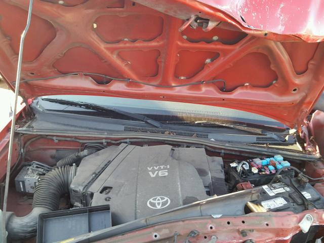 5TETU62N25Z048233 - 2005 TOYOTA TACOMA PRE RED photo 7