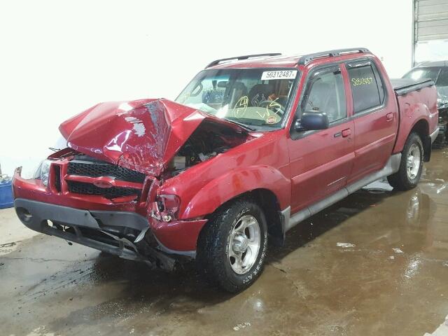 1FMZU77E53UB80350 - 2003 FORD EXPLORER S RED photo 2