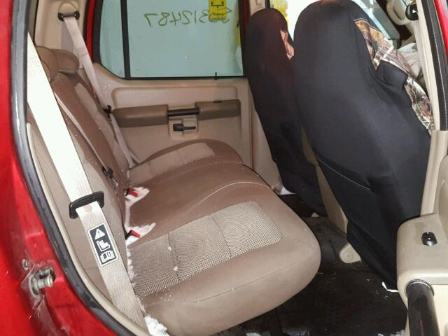 1FMZU77E53UB80350 - 2003 FORD EXPLORER S RED photo 6