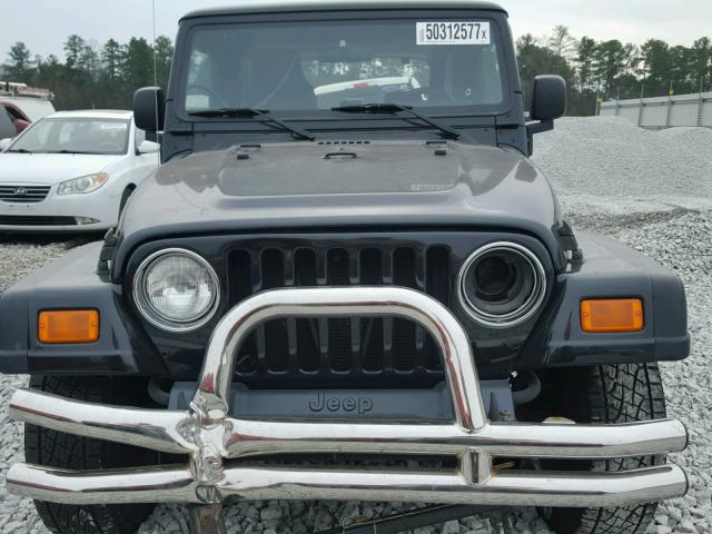 1J4FA64S25P370686 - 2005 JEEP WRANGLER / BLACK photo 9