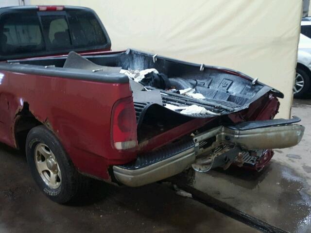 1FTRX17W63NB63097 - 2003 FORD F150 MAROON photo 9