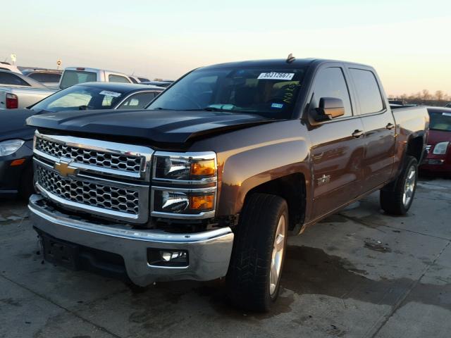 3GCPCREC3EG546730 - 2014 CHEVROLET SILVERADO BROWN photo 2