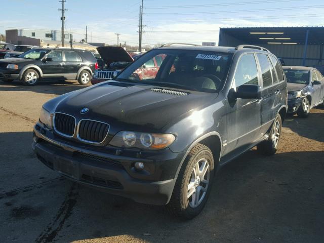 5UXFA13514LU25072 - 2004 BMW X5 3.0I BLACK photo 2