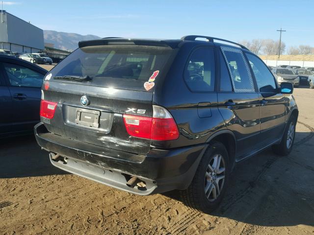 5UXFA13514LU25072 - 2004 BMW X5 3.0I BLACK photo 4