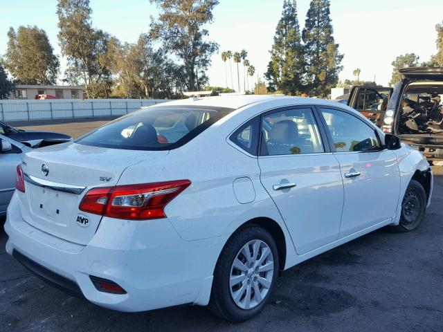 3N1AB7AP5GY317083 - 2016 NISSAN SENTRA S WHITE photo 4