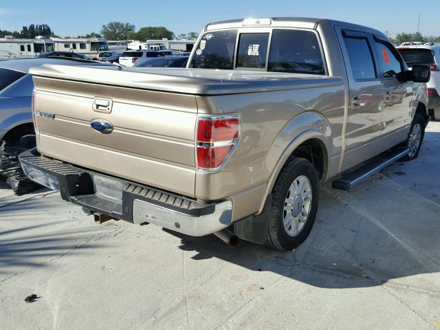 1FTFW1CT2CFC70823 - 2012 FORD F150 SUPER GOLD photo 4