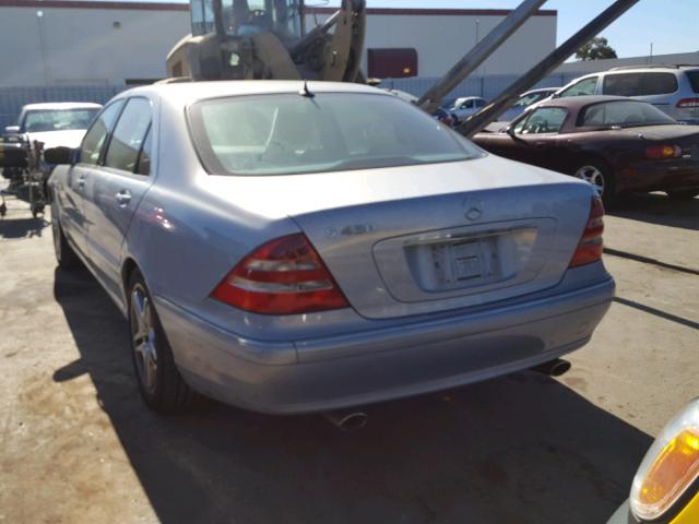 WDBNG70JXYA072704 - 2000 MERCEDES-BENZ S 430 BLUE photo 3