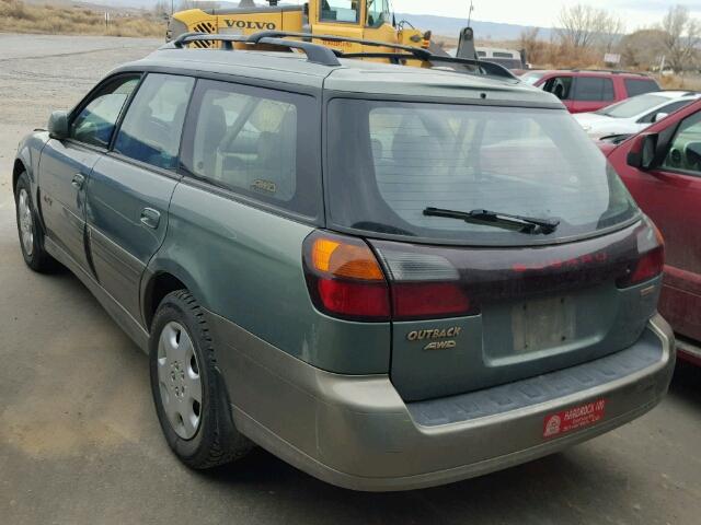 4S3BH686437648594 - 2003 SUBARU LEGACY OUT GREEN photo 3