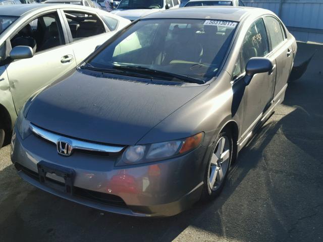 2HGFA16938H321364 - 2008 HONDA CIVIC EXL GRAY photo 2