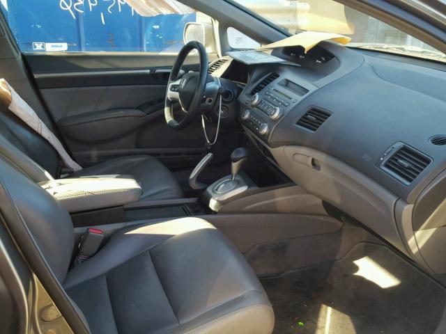 2HGFA16938H321364 - 2008 HONDA CIVIC EXL GRAY photo 5