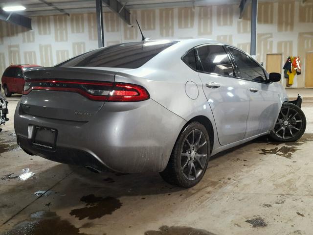 1C3CDFBB4GD516470 - 2016 DODGE DART SXT GRAY photo 4