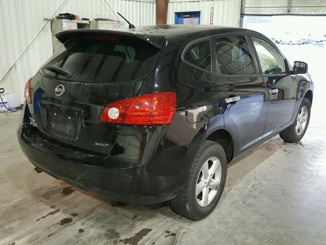 JN8AS5MT8AW002534 - 2010 NISSAN ROGUE S BLACK photo 4