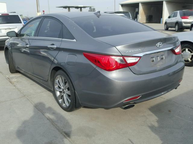 5NPEC4AB1CH462031 - 2012 HYUNDAI SONATA SE GRAY photo 3