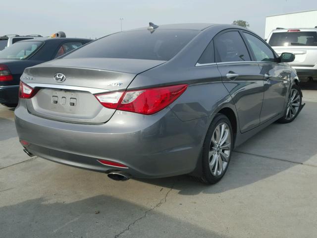 5NPEC4AB1CH462031 - 2012 HYUNDAI SONATA SE GRAY photo 4