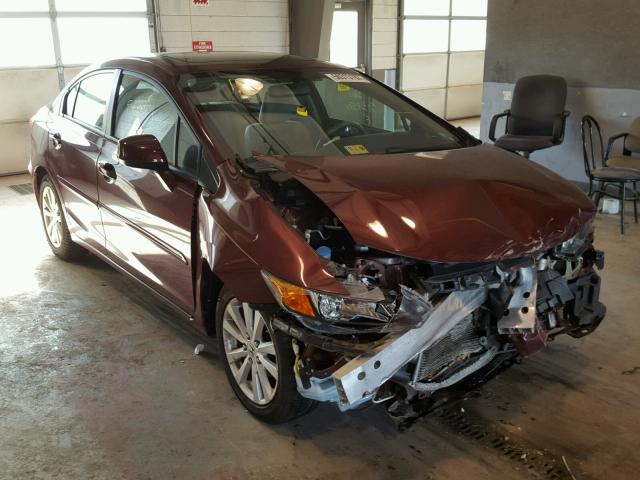 2HGFB2F85CH606277 - 2012 HONDA CIVIC EX BURGUNDY photo 1