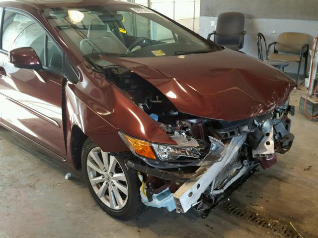 2HGFB2F85CH606277 - 2012 HONDA CIVIC EX BURGUNDY photo 9