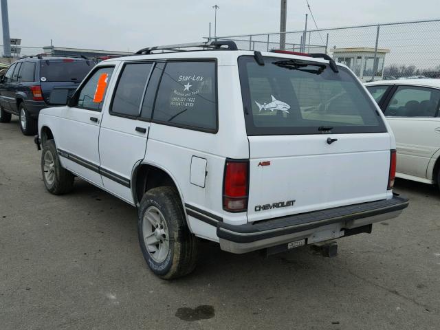 1GNCS13W1R2156537 - 1994 CHEVROLET BLAZER S10 WHITE photo 3