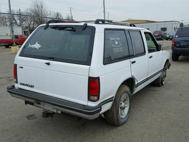 1GNCS13W1R2156537 - 1994 CHEVROLET BLAZER S10 WHITE photo 4