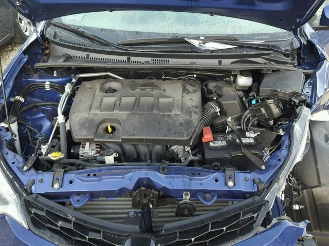 2T1BURHE5GC637564 - 2016 TOYOTA COROLLA L BLUE photo 7