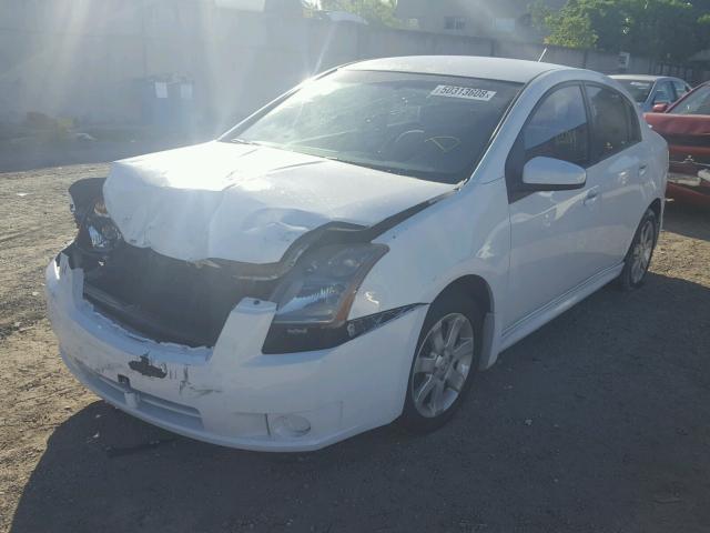 3N1AB61E39L659141 - 2009 NISSAN SENTRA 2.0 WHITE photo 2