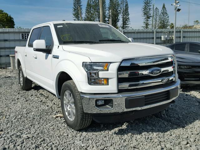 1FTEW1EF3FKD53790 - 2015 FORD F150 SUPER WHITE photo 1