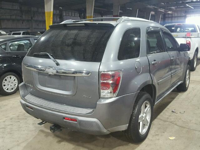 2CNDL73F556041784 - 2005 CHEVROLET EQUINOX LT SILVER photo 4