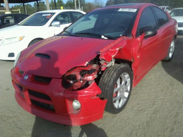 1B3ES66S24D561585 - 2004 DODGE NEON SRT-4 RED photo 2