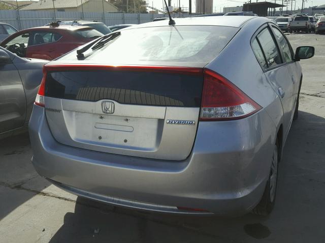 JHMZE2H5XAS005411 - 2010 HONDA INSIGHT LX SILVER photo 4