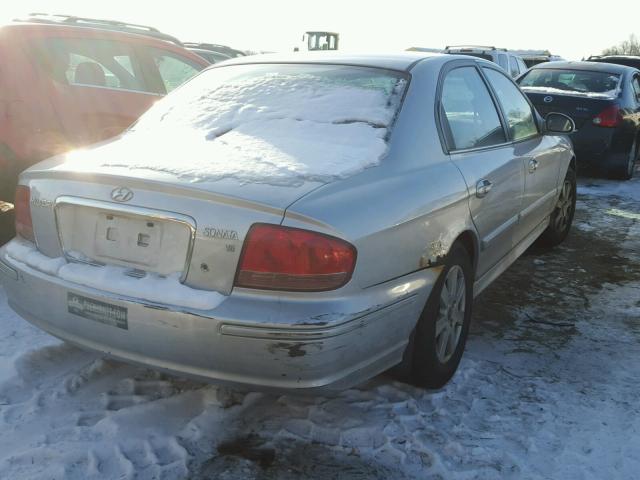 KMHWF25H63A893725 - 2003 HYUNDAI SONATA GL SILVER photo 4